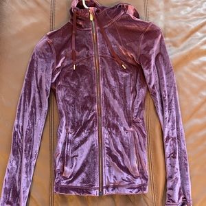 Lululemon limited edition maroon velvet jacket